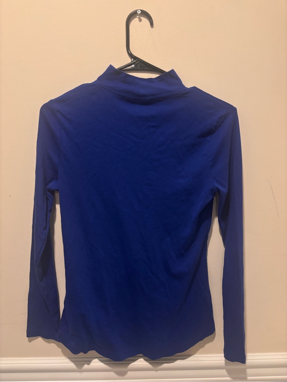 Charter Club Long-Sleeve Mock Neck Top - Royal Blue